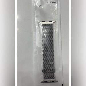 Silver Mesh Watch Band for Smartwatch